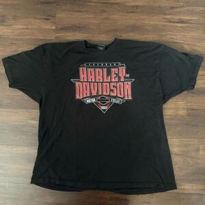 Harley Davidson Men’s Graphic Short Sleeve T-Shirt Legendary HD 1903 Black Red